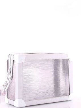 Louis Vuitton Soft Trunk Bag Limited Edition Epi Plage PVC Clear, White